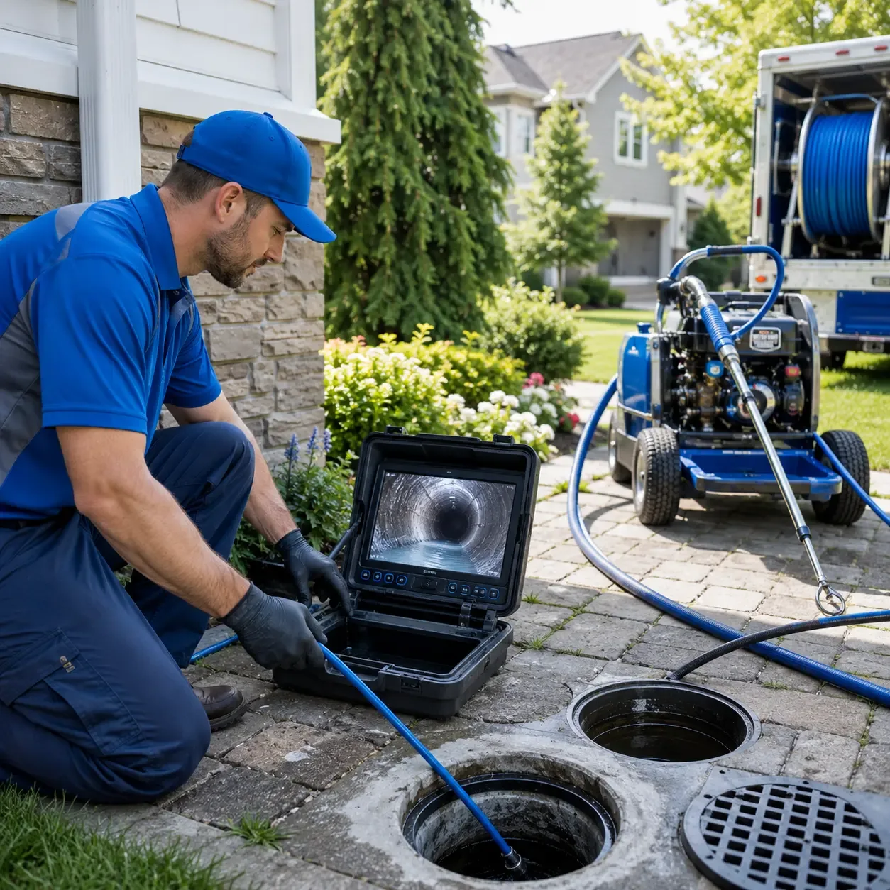 Outdoor drain cleaning professionals serving Carmel, IN
